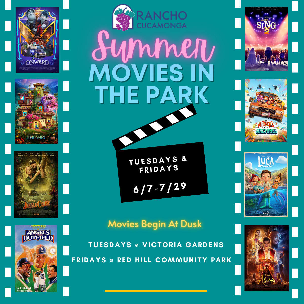 Summer Movies in the Park are back! Macaroni KID Rancho Cucamonga